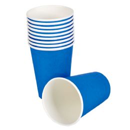 250 pieces Blue Paper Cups 9 Oz 25 Pcs/pk - Disposable Cups