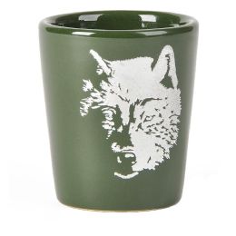 144 Wholesale 2.5" Etched Wolf Shot Glass