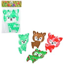 48 of Reindeer Jumbo Bubble Popper 9"