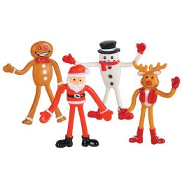 864 of Christmas Bendable Figures Assortment 2.75"