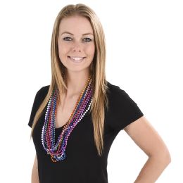 1152 pieces 33" 6mm Bead Necklace Assortment (144pcs/unit) - Necklace