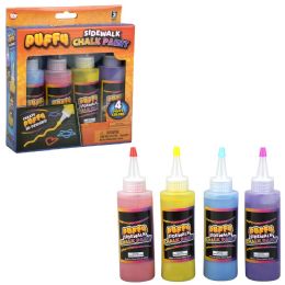24 pieces Liquid Sidewalk Chalk Paint 4oz 4ct - Chalk,Chalkboards,Crayons