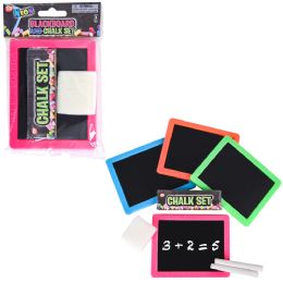 288 pieces Neon Chalkboard Set - Chalk,Chalkboards,Crayons