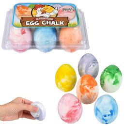 24 Wholesale 2.5" Marbleized Egg Sidewalk Chalk