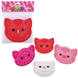 144 of 5.5" Valentine's Cat Bubble Popper