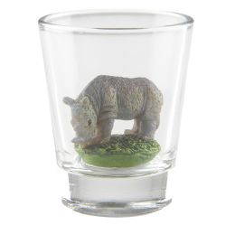 144 Wholesale Rhino Decorative Shot Glass