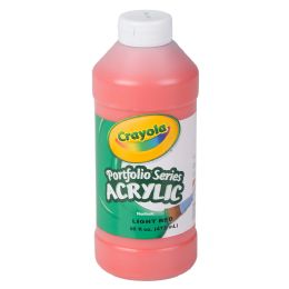 12 pieces Crayola Acrylic Paint Bottle 16oz Light Red - Art Paints