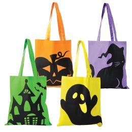 144 pieces Halloween Tote Bags 15"x16" - Halloween