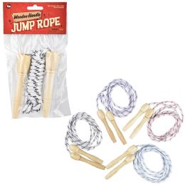 216 pieces Jump Rope Wooden Handle 7 ft - Jump Ropes