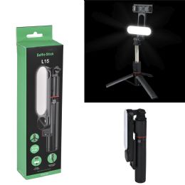24 pieces Mobile Phone Tripod Stick With Fill Light - Tripods and Phone Holders