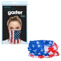 144 pieces Patriotic Neck Gaiter 10 X 18" - 4th Of July