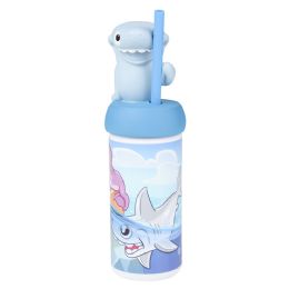 48 pieces 12oz 3d Animal Cup Shark - Drinking Water Bottle