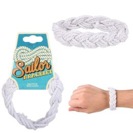 432 pieces 7.75" Sailor BraceleT-White - Bracelets