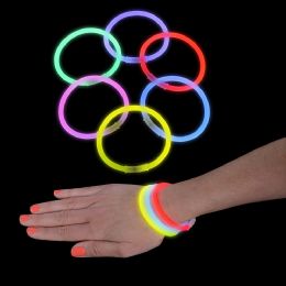 1000 of 8" 100pc Glow Bracelet Assortment
