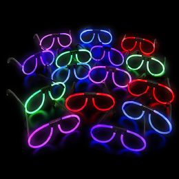 300 Pieces Glow Eye Glasses Assortment 50pc/unit - Glow in the Dark