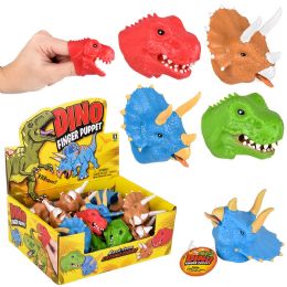 288 pieces 2" Stretchy Dinosaur Finger Puppet - Magic & Joke Toys