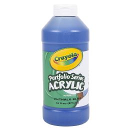12 pieces Crayola Acrylic Paint Bottle 16oz Phthalo Blue - Art Paints