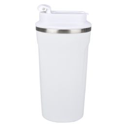24 pieces 17oz Double Wall Dual Flip Lid White Tumbler - Drinking Water Bottle