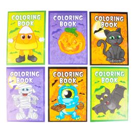 864 Wholesale Halloween Coloring Book 5"x7"