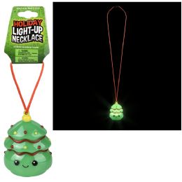 144 pieces LighT-Up Christmas Tree Necklace 36" - Necklace