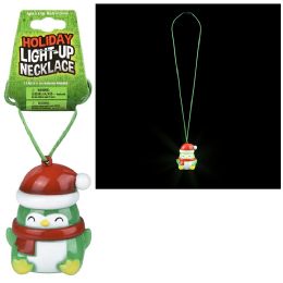 144 pieces LighT-Up Penguin Necklace 36" - Necklace