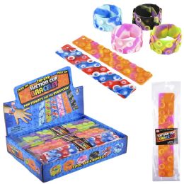 288 pieces Tiedye Suction Sticky Strips Silicone Bracelet - Bracelets