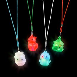 288 pieces Flashing Christmas Necklace Assortment 24ct 2" - Necklace