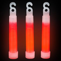 576 pieces 4" Red Glow Stick - Glow in the Dark