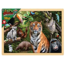 16 pieces 15.75" X 11.75" 48pc Jungle Puzzle - Puzzles