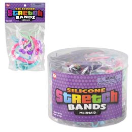 288 pieces Mermaid Silicone Stretch Bands - Rubber Bands
