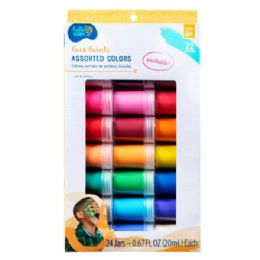 8 pieces Hello Hobby Washable Face & Body Art Paint 24 Piece Set - Paint, Brushes & Finger Paint