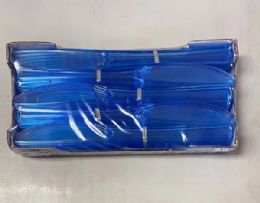 24 Packs Light Blue Plastic Premium Knives 50pcs - Disposable Cutlery