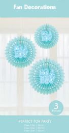 120 of It's A Boy Themed Tissue Fans Set