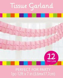 120 of Light Pink 4 Leaves Tissue Garland