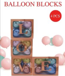 25 Packs Rose Gold 4-Pack Hdb Balloon Blocks - Balloons & Balloon Holder