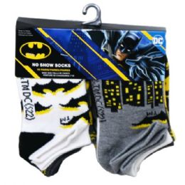 6 pieces Dc Batman The Dark Knight 10 Pack Kids No Show Socks In Sizes 4-6 - Boys Ankle Sock