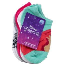 12 pieces Disney Princess Keep It Royal 5 Pack Kids No Show Socks In Sizes 2T-4t - Girls Ankle Sock