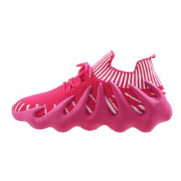 9 pieces Women's Claw Sneaker Fuchsia&white - Women's Sneakers