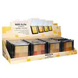 48 pieces Kleancolor Nude Glow Luminous Finishing Powder In Display - Assorted Cosmetics
