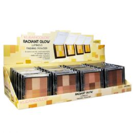 48 pieces Kleancolor Radiant Glow Luminous Finishing Powder In Display - Assorted Cosmetics