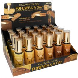 48 pieces Kleancolor Forever And A Day Soft Matte All Day Comfort Stick Foundation In Assorted Colors In Display - Assorted Cosmetics