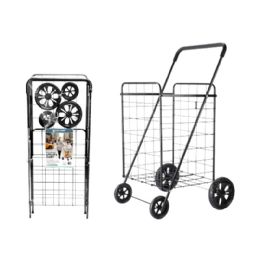 4 Pieces 37'' Iron Trolley Shopping Cart - Shopping Cart Liner