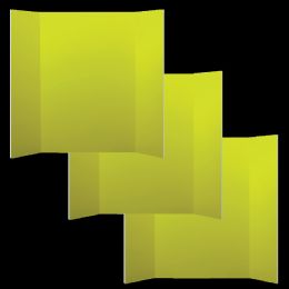 3 Pieces 36" X 48" Yellow Foam Project Board - Poster & Foam Boards