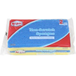 36 pieces Sponges 2pk Premium NoN-Scratch RI-Pac - Scouring Pads & Sponges