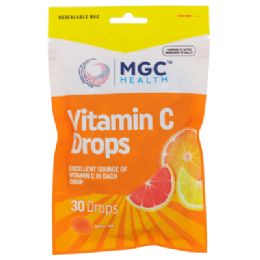 144 pieces Cough Drops 30ct Vitamin C Mgc Health - Pain and Allergy Relief