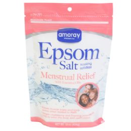 12 of Epsom Salt 16oz Menstrual Relief W/essential Oil Amoray