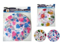 144 Packs Shower Caps 2pc 11.5-Inch Dia - Shower Caps