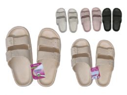 Wholesale Footwear WOMEN'S EVA MOLD SANDALS BLACK PINK WHITE BEIGE SIZE 36-41
