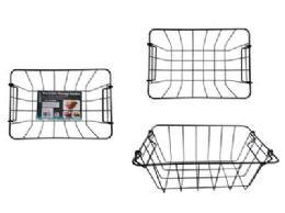 48 pieces Stackable Storage Basket Metal Wire 7.1"x10.4"x4" - Baskets