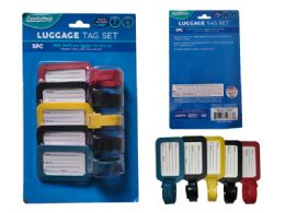 24 Pieces LUGGAGE TAG SET 5-Piece 4.72"X1.97" 118.8G - Travel & Luggage Items